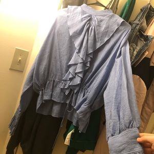 J. W. Anderson cotton blue blouse